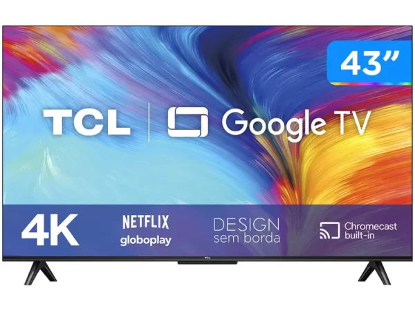 Tela Display 43” 4K Led Tcl 43P635 Va